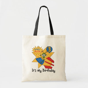 Bolsa Tote Camisetas e presentes de aniversário de 3 anos de 