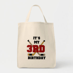 Bolsa Tote Camisetas e presentes de aniversário de 3 anos de