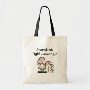 Bolsa Tote Camisetas e presentes de luta de bola de neve