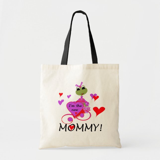 Bolsa Tote Camisetas e presentes de Mamãe sapo (Frente)
