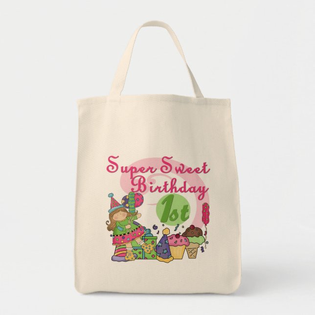 Bolsa Tote Camisetas e presentes de primeiro aniversario supe (Frente)