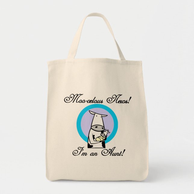 Bolsa Tote Camisetas e presentes de tia nova e veloz (Frente)