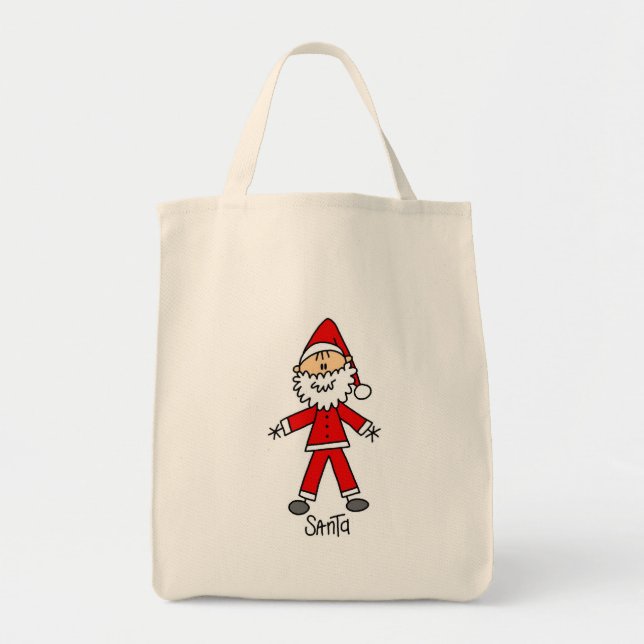 Bolsa Tote Camisetas e presentes do Papai Noel (Frente)