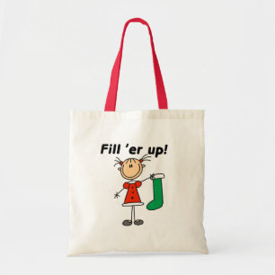 Bolsa Tote Camisetas e presentes no estoque de Natal