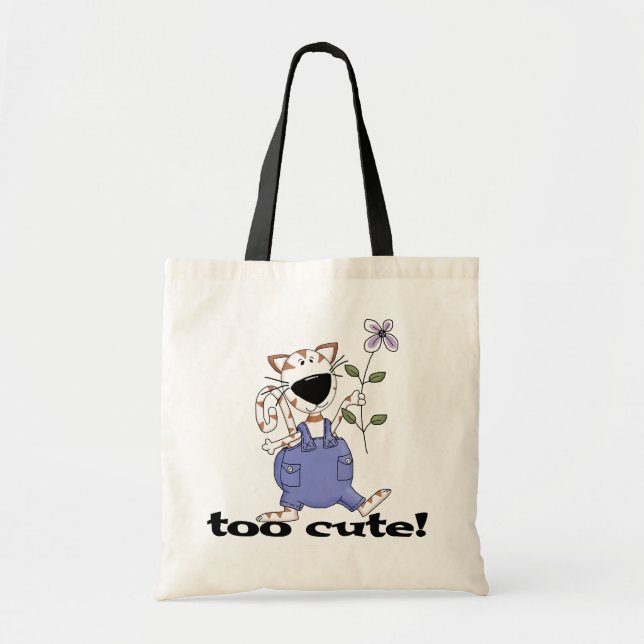 Bolsa Tote Camisetas e presentes para gatos de gatos fofinhos (Frente)