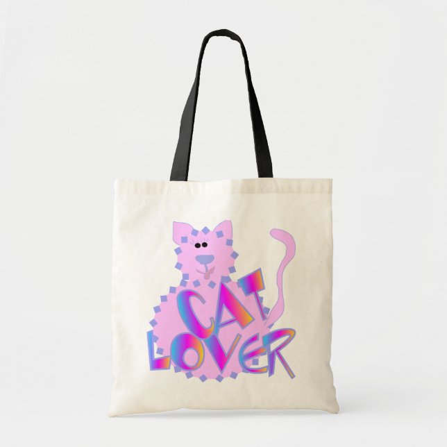 Bolsa Tote Camisetas e presentes para gatos-do-rosa (Frente)
