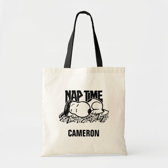 Bolsa Tote Camisetas Rock | Hora do Sono | Adicione seu nome (Frente)