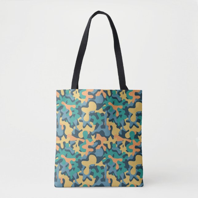 Bolsa Tote Camo de assinatura arco-íris sem som (Frente)