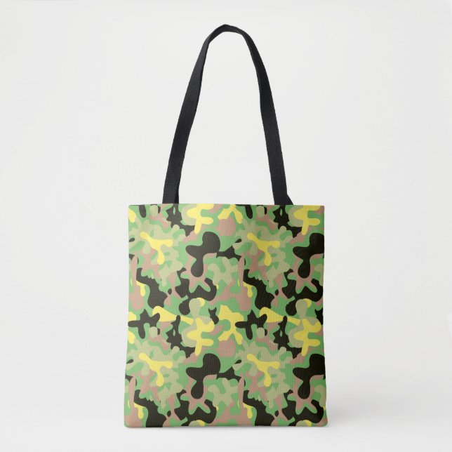 Bolsa Tote Camo de assinatura de Primavera antecipado (Frente)
