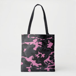 Bolsa Tote Camo de Destaques do Bebê Rosa