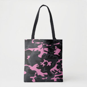 Bolsa Tote Camo de Destaques do Bebê Rosa