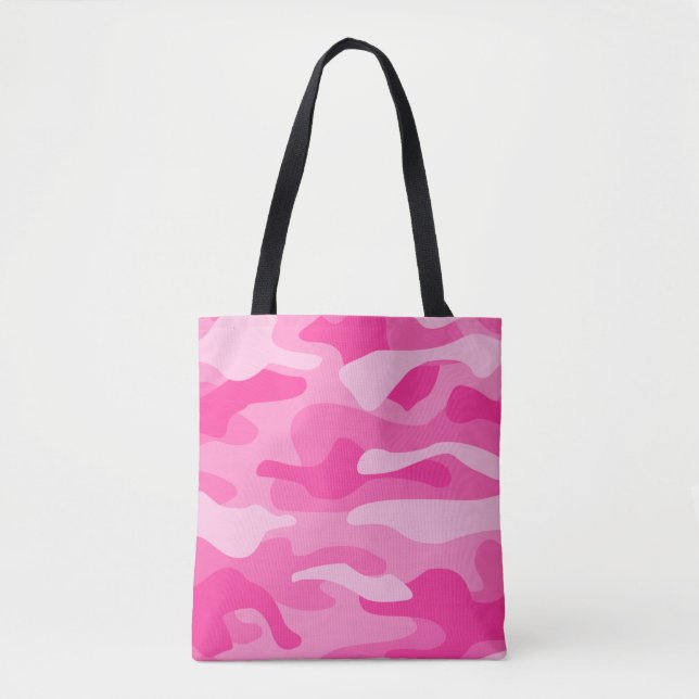 Bolsa Tote Camo de Monocores Rosa Persa (Frente)