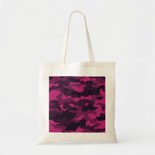 Bolsa Tote Camouflage hexagonal, fundo de textura militar