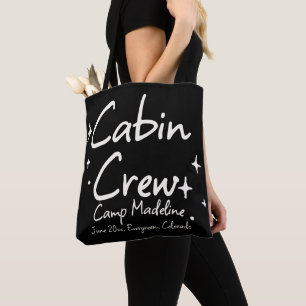 Bolsa Tote Camp Bachelorette Acampando Mão Desenhada Tripulaç
