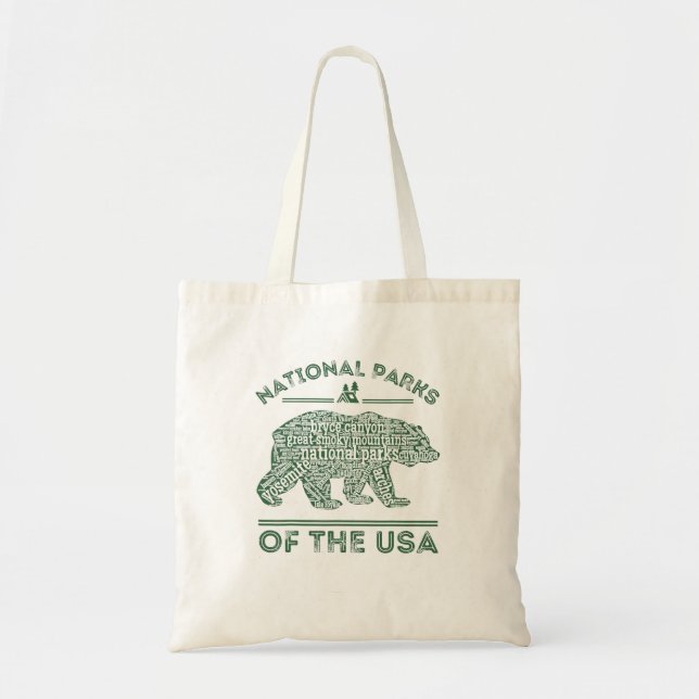 Bolsa Tote Campanha de Viagem do Urso Nacional no Exterior (Frente)