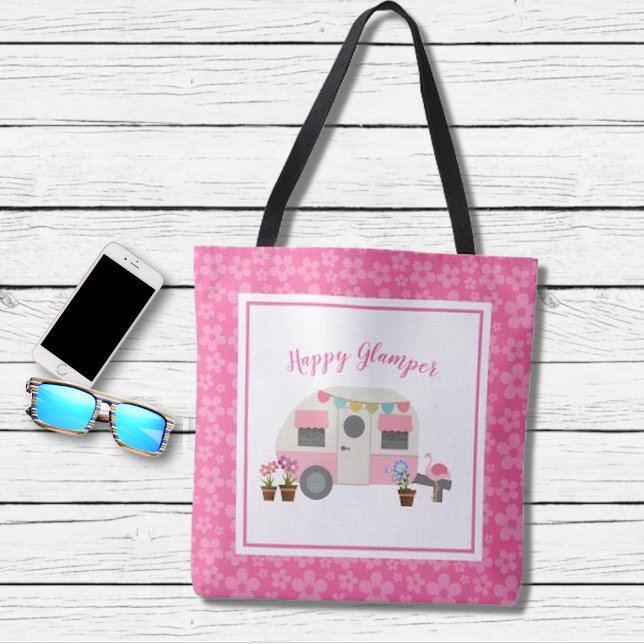 Bolsa Tote Camper Glamper Rosa Home Doce (Criador carregado)