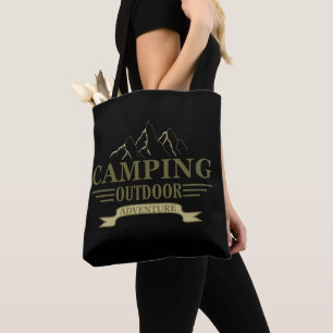 Bolsa Tote Camping camper engraçado diz para campistas