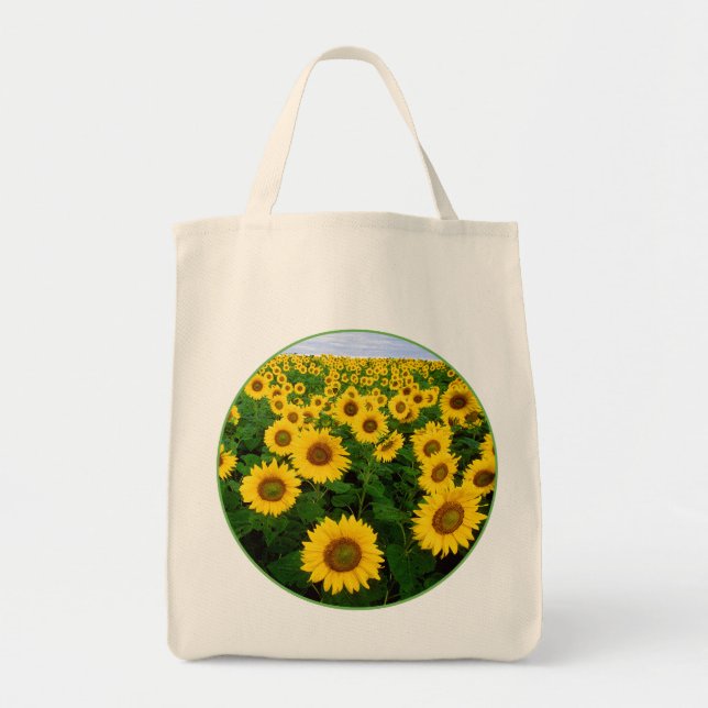 Bolsa Tote Campo de girassol (Frente)