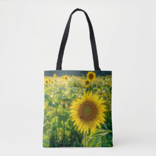 Bolsa Tote Campo de girassol ouro