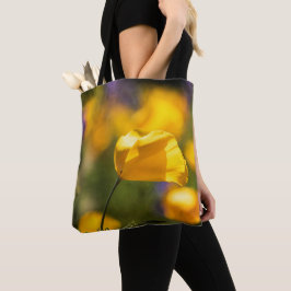 Bolsa Tote Campo de papoila dançante