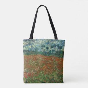 Bolsa Tote Campo de papoula de Vincent van Gogh Fine Art