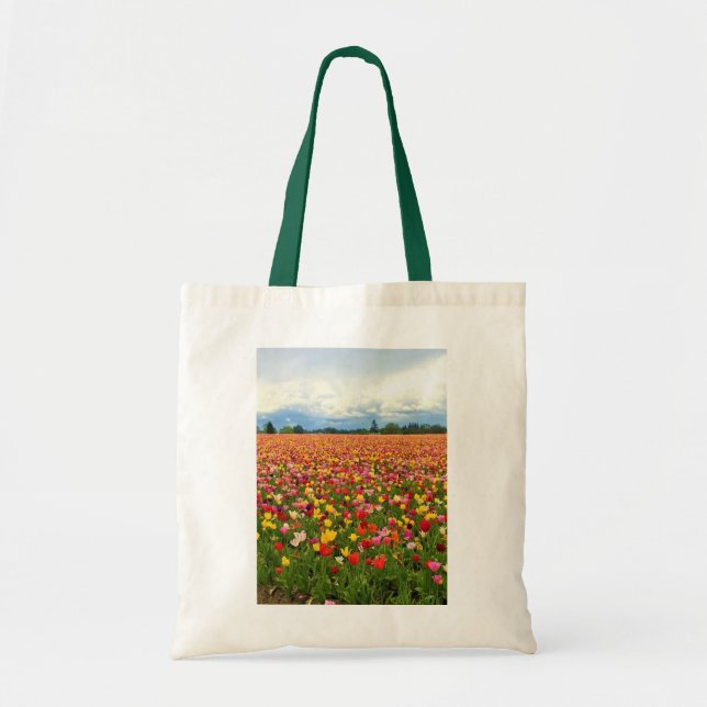 Bolsa Tote Campo de Tulipas Lindas, Oregon (Frente)