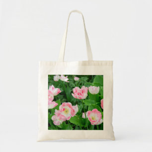 Bolsa Tote Campo de tulipas rosa