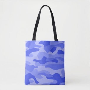 Bolsa Tote Camuflagem Monocor Azul Centáurea