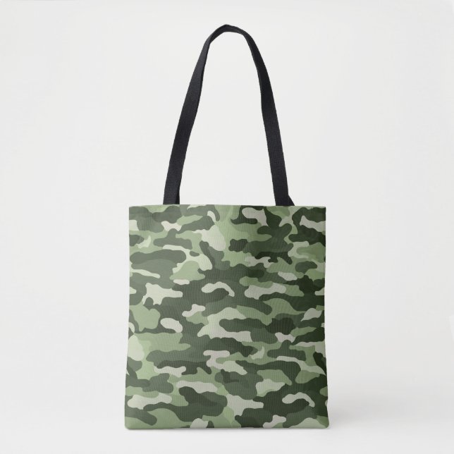 Bolsa Tote Camuflagem Verde (Frente)
