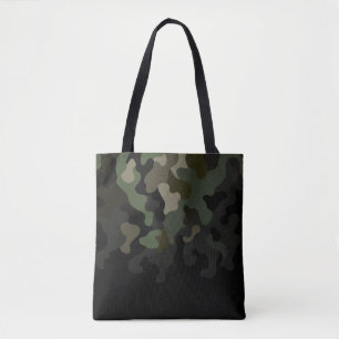 Bolsa Tote Camuflagem verde esmaecida