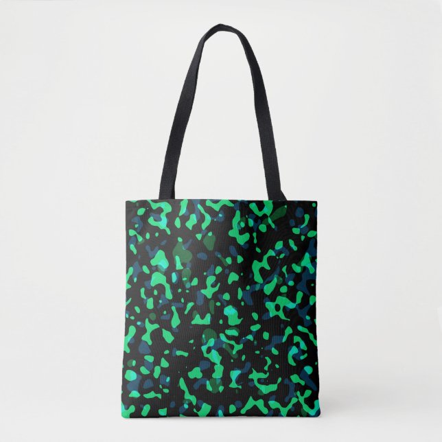 Bolsa Tote Camuflagem Verde Legal Trendy (Frente)