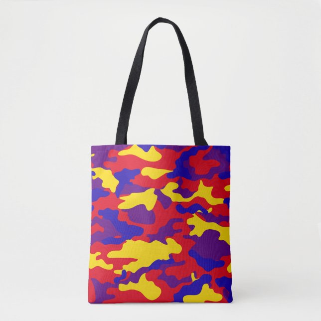 Bolsa Tote Camuflagem vibrante (Frente)