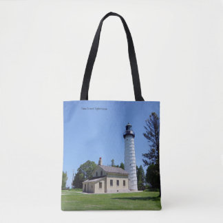 Bolsa Tote Cana Island Lighthouse all over bag