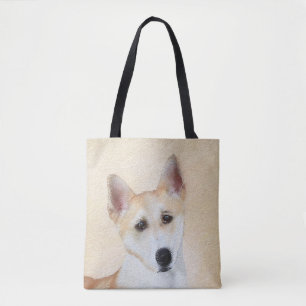 Bolsa Tote Canaan Dog Painting - Arte de Cachorro Original