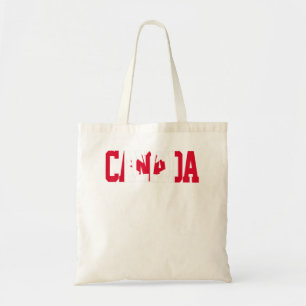 Bolsa Tote Canada Day Maple Leaf Canadian Roots American Flag