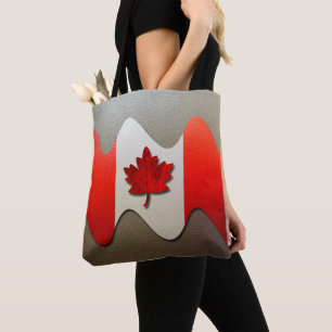 Bolsa Tote Canada Flag-Chrome por Shirley Taylor