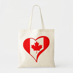 Bolsa Tote Canadian Flag Heart