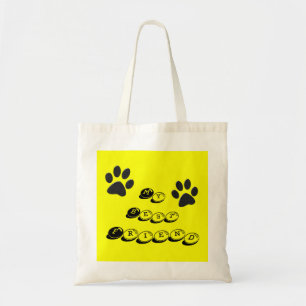 Bolsa Tote Canais de Cachorro Bolinhas Preta e Branca em amar