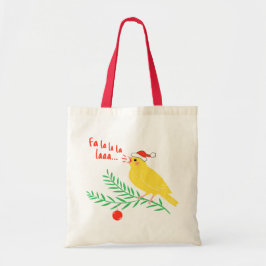 Bolsa Tote Canário Cantante de Natal