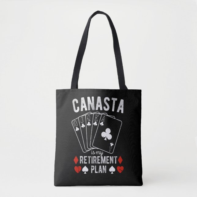 Bolsa Tote Canasta é meu plano de aposentadoria (Frente)