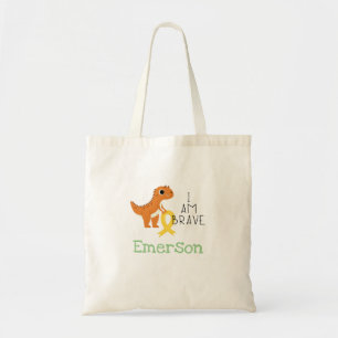 Bolsa Tote cancer de infância. brave.nome personalizado- Bols