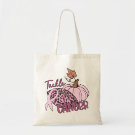 Bolsa Tote Cancer de Mama de Pumpkin de Futebol do Cancer