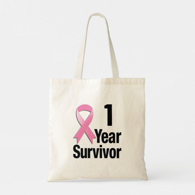 Bolsa Tote Cancer de Mama do Ano - 1 ano (Verso)