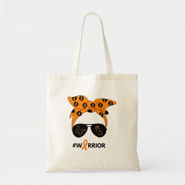 Bolsa Tote Câncer de rim Laranja Bandana Unbre (Frente)