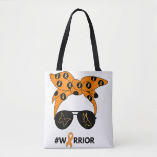 Bolsa Tote Câncer de rim Laranja Bandana Unbrea