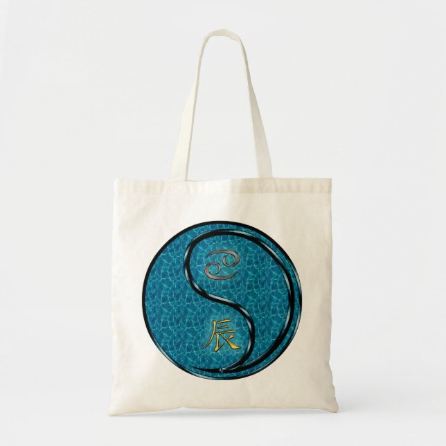 Bolsa Tote Cancer e Dragão de Água (Frente)