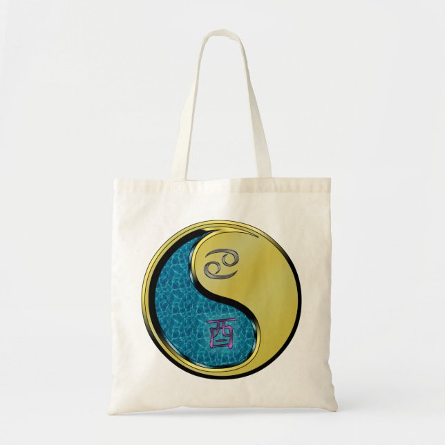 Bolsa Tote Cancer e lista de metal (Frente)