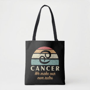 Bolsa Tote Cancer Engraçado Regras do Zodiac