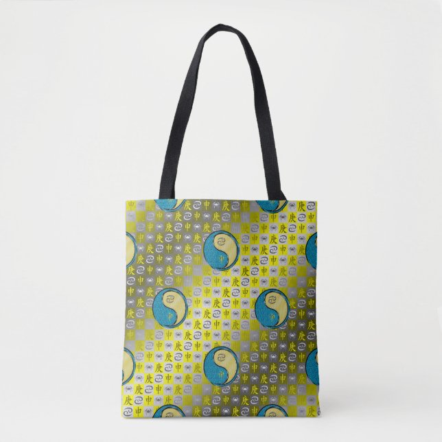 Bolsa Tote Câncer & Macaco de Metal (Frente)