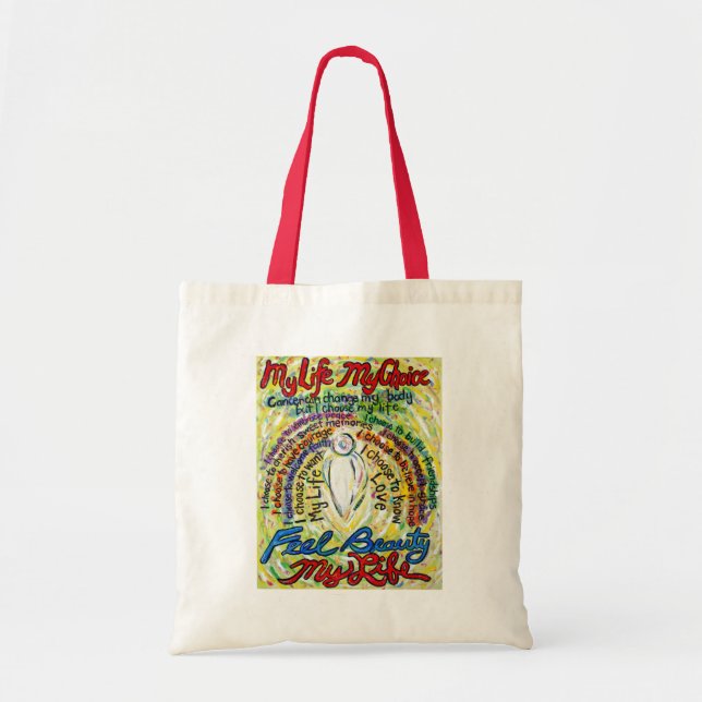 Bolsa Tote Cancer Poem White Angel Art Sacos de Tote (Frente)